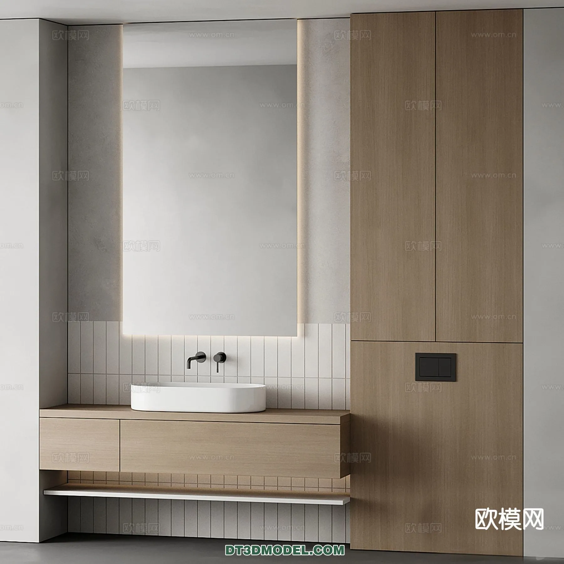 Cabinet 3D Models for Bathroom – Furniture Design – 100