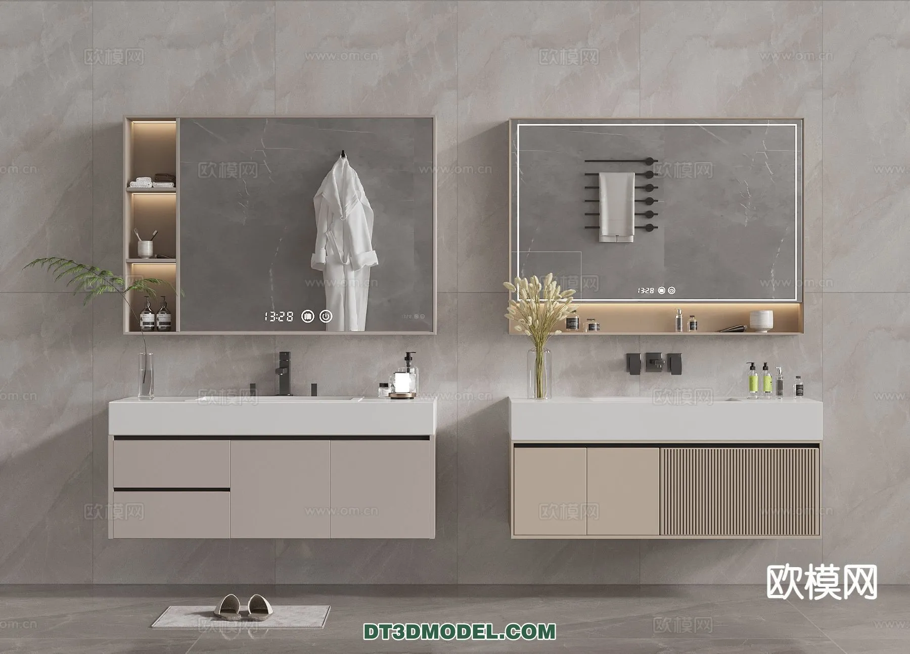 Cabinet 3D Models for Bathroom – Furniture Design – 103