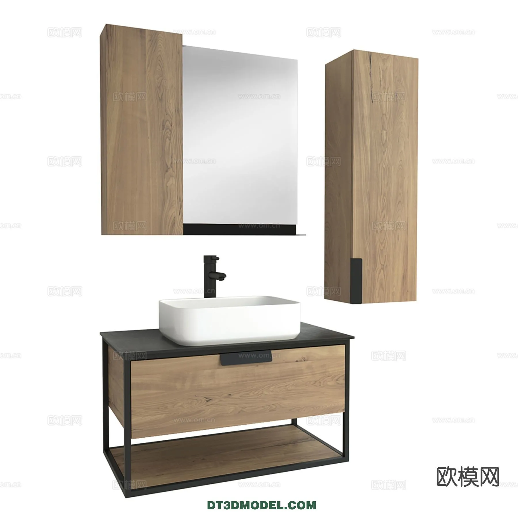 Cabinet 3D Models for Bathroom – Furniture Design – 108