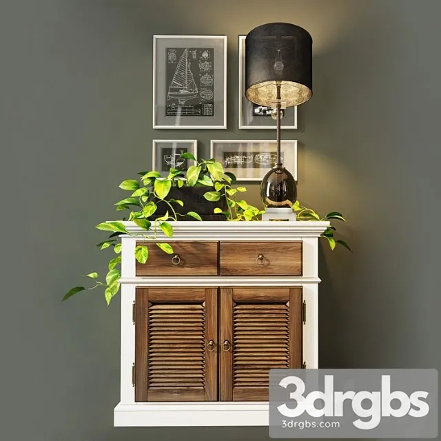 Cabinet (chest of drawers) folk. wellige 2 3dsmax Download