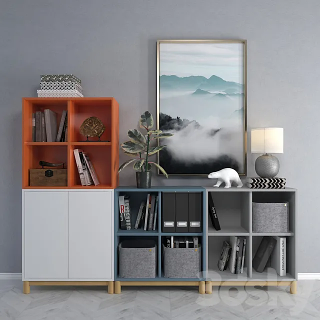 Cabinet combination Ikea 2 3ds Max