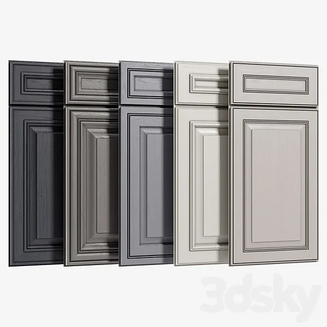 Cabinet Doors Set 1 3DSMax File