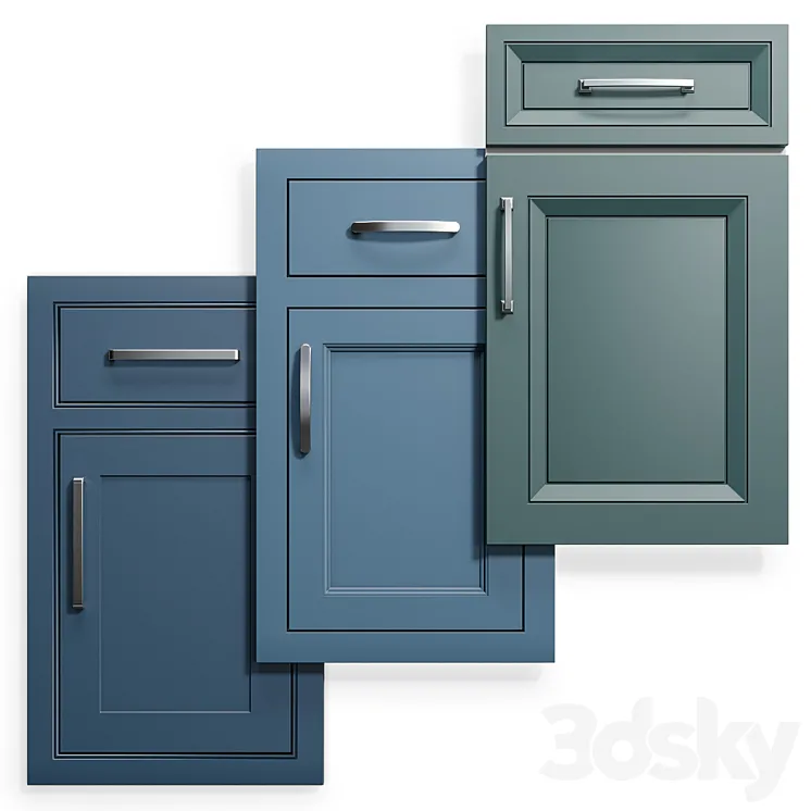 Cabinet Doors Set 10 3DS Max