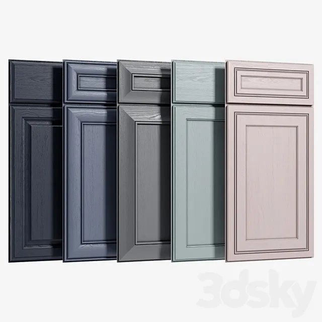 Cabinet Doors Set 3 3DSMax File