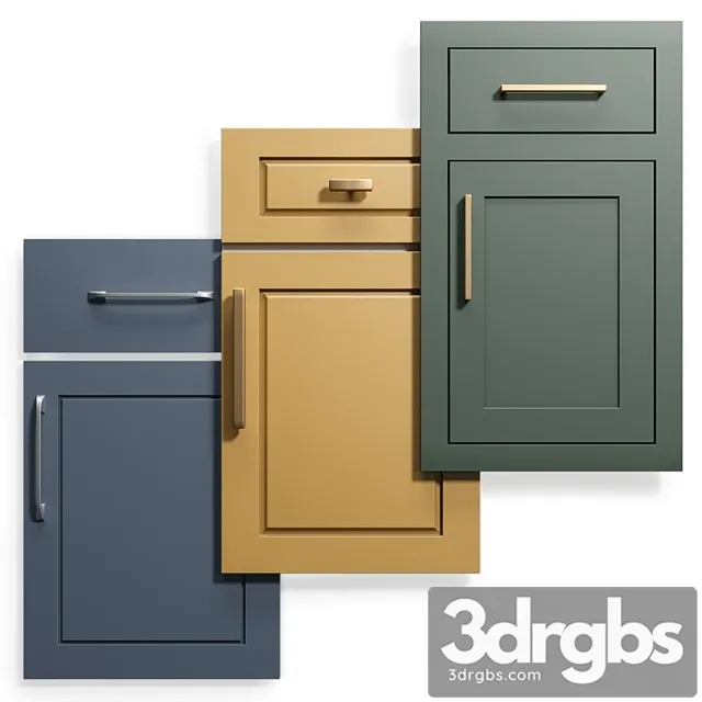 Cabinet doors set 9 3dsmax Download