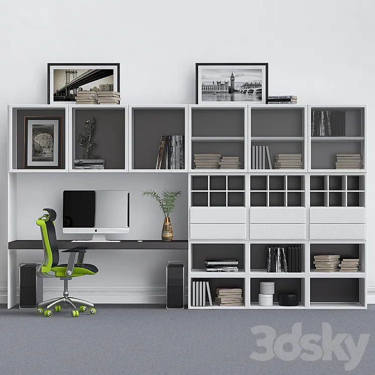Cabinet for office_2 3DS Max