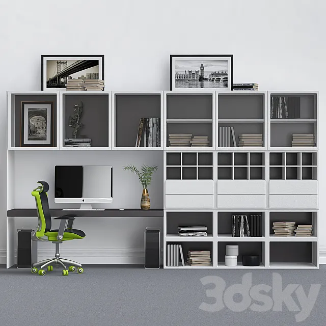 Cabinet for office_2 3DSMax File