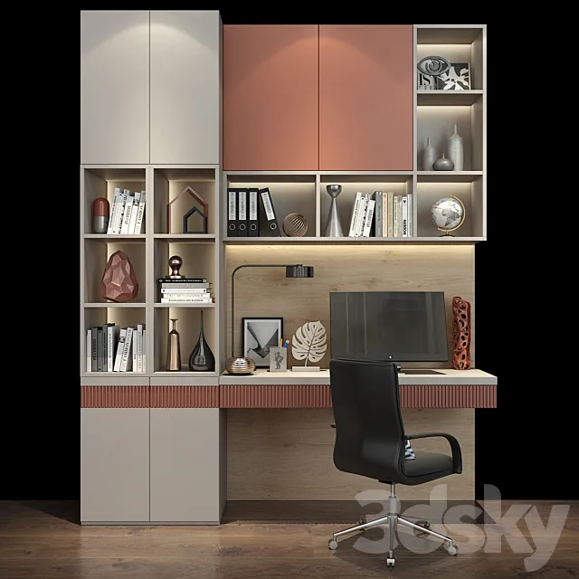 Cabinet Furniture SET 118 3DS Max Model