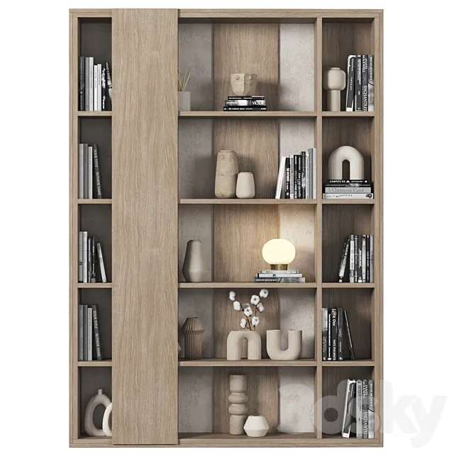 Cabinet with shelves 059 3ds Max