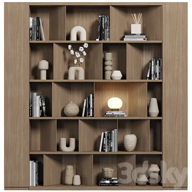 Cabinet with shelves 082 3ds Max