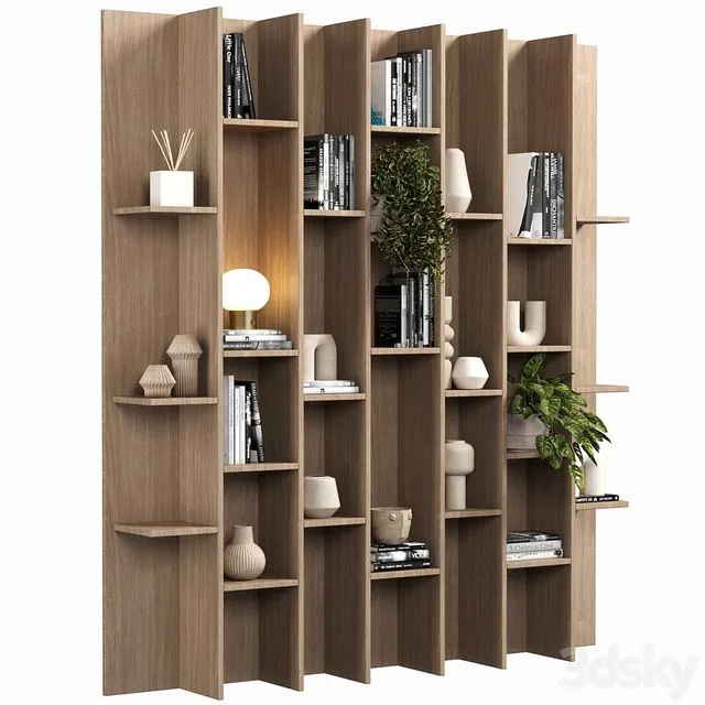 Cabinet with shelves 088 3dsMax Model