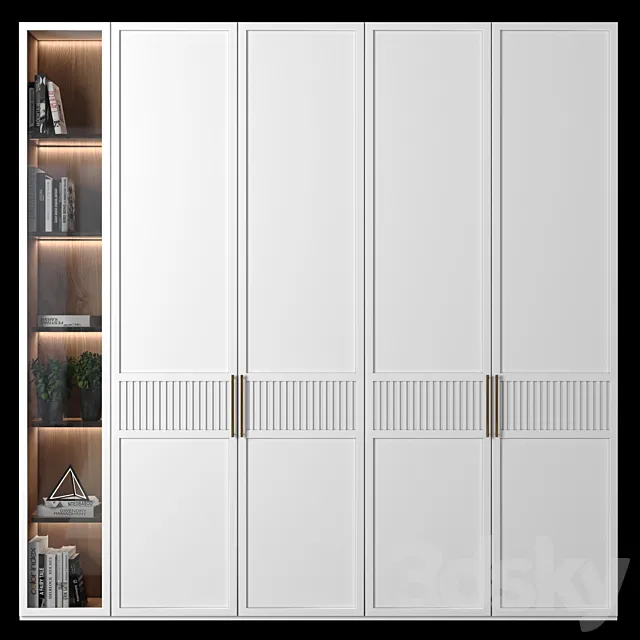 Cabinet with shelves 119 3ds Max