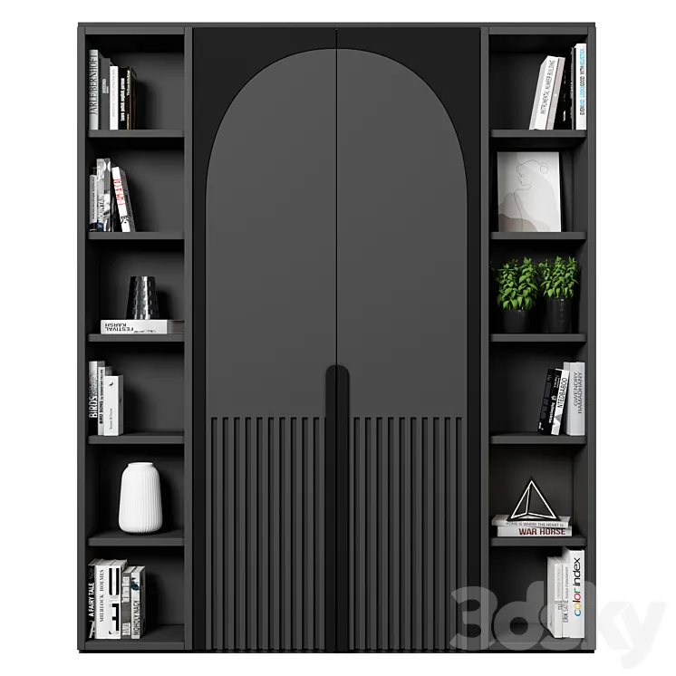 Cabinet with shelves 17 3DS Max Model