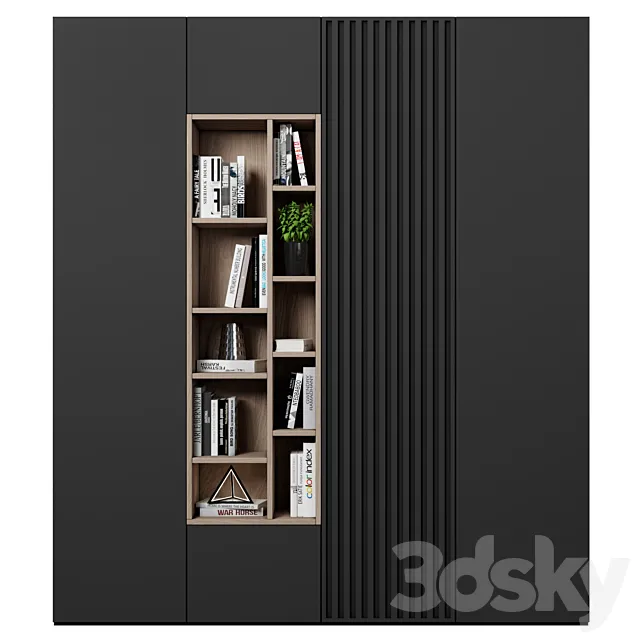 Cabinet with shelves 3ds Max