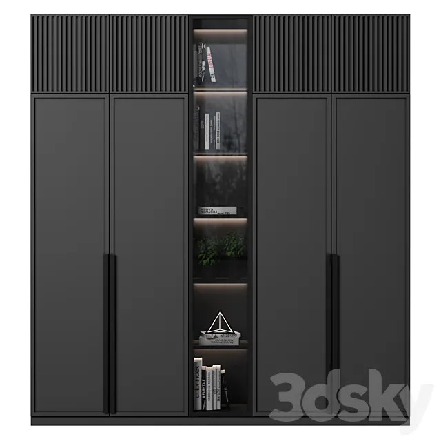 Cabinet with shelves 67 3ds Max