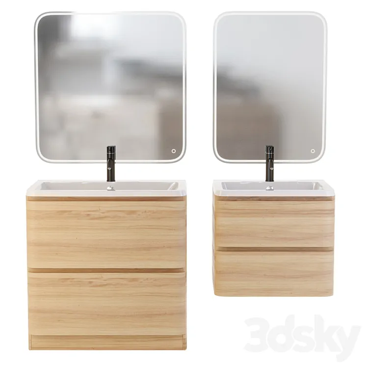 Cabinet with sink BelBagno Albano 3DS Max