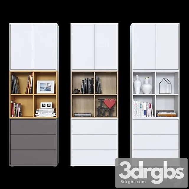 Cabinets ikea eket (6 color options). 3dsmax Download