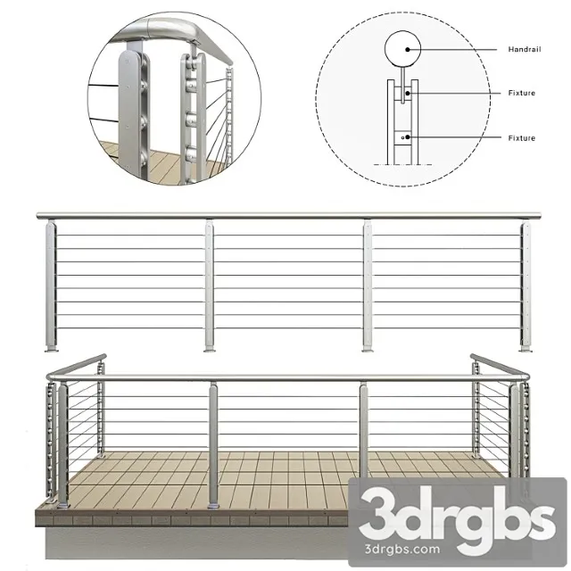 Cable railing 3dsmax Download