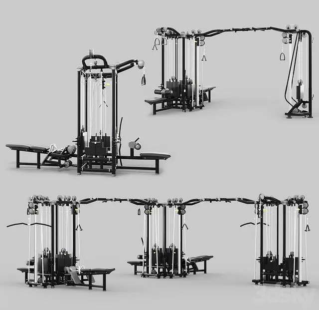 Cable Stations range 3dsMax Model