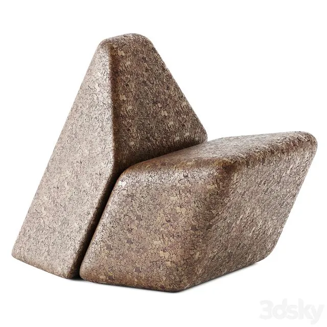 Cacao Armchair by BlackCork 3dsMax Model