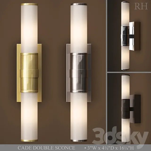 CADE DOUBLE SCONCE 3DS Max Model