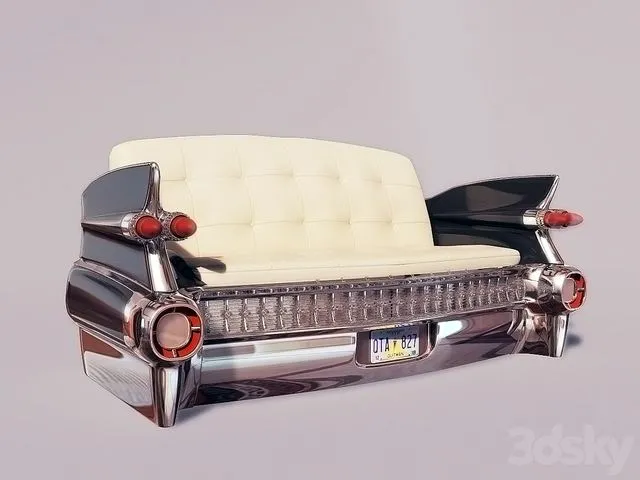 Cadillac sofa 3dsMax Model