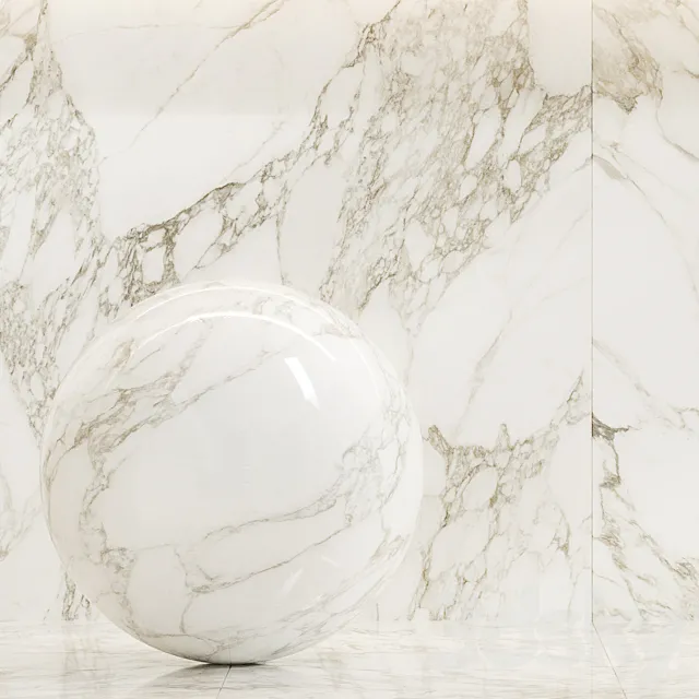 Caesar Set 16 – Luxury Arabesque – White marble 3ds Max