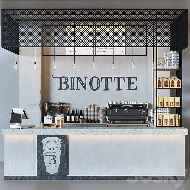 Cafe binotte 3DS Max