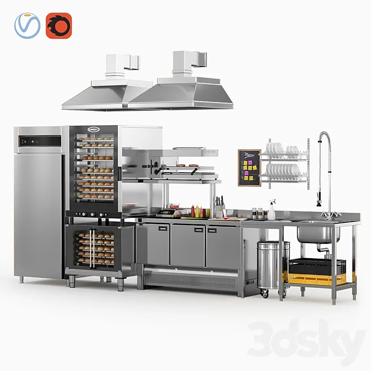 Cafe Equipment 3DS Max