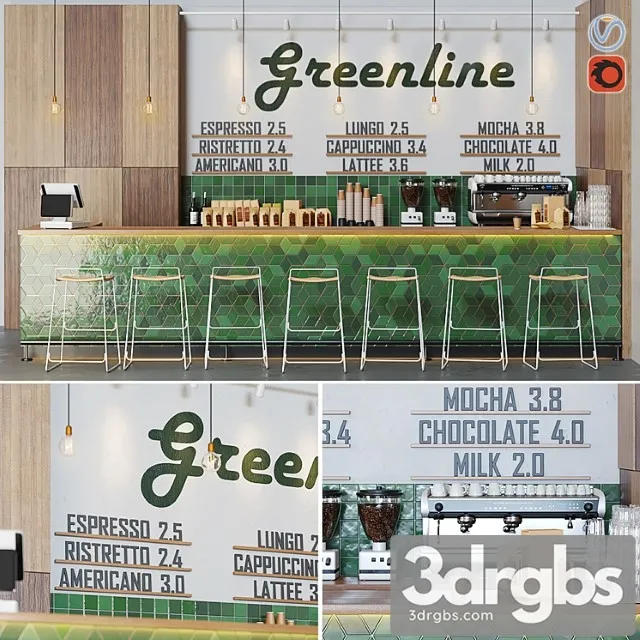 Cafe greenline 3dsmax Download