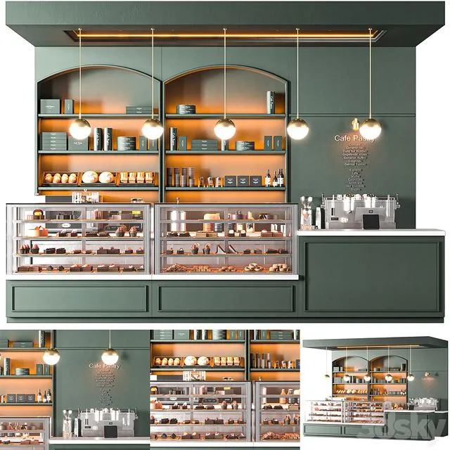 Cafe Pastry 3dsMax Model