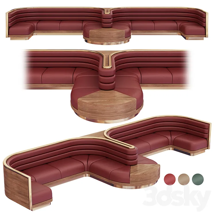 Cafe Sofa 2 (furniture) 3DS Max