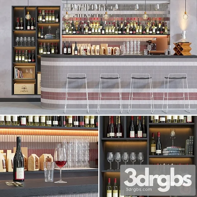 Cafe wine and wine 3dsmax Download