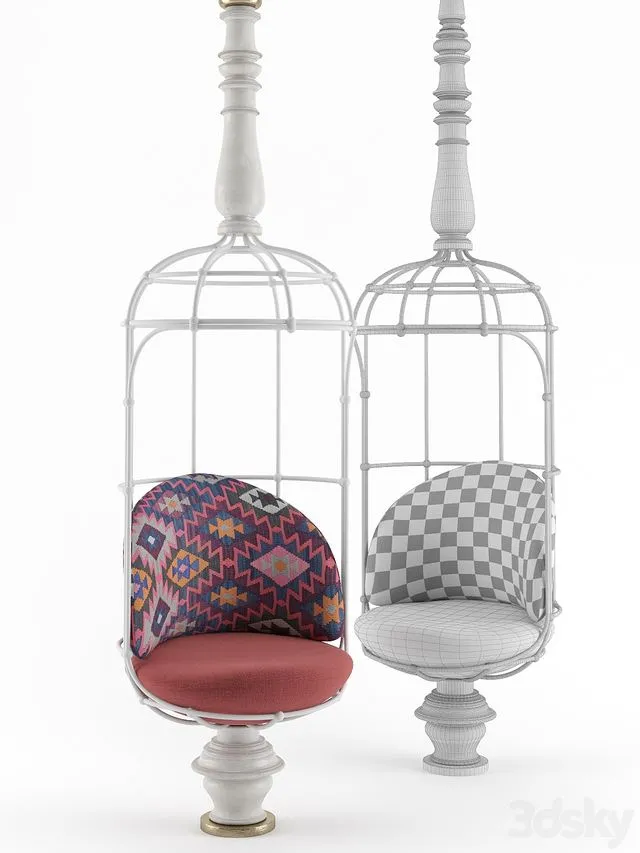 Cage Armchair 2 3dsMax Model