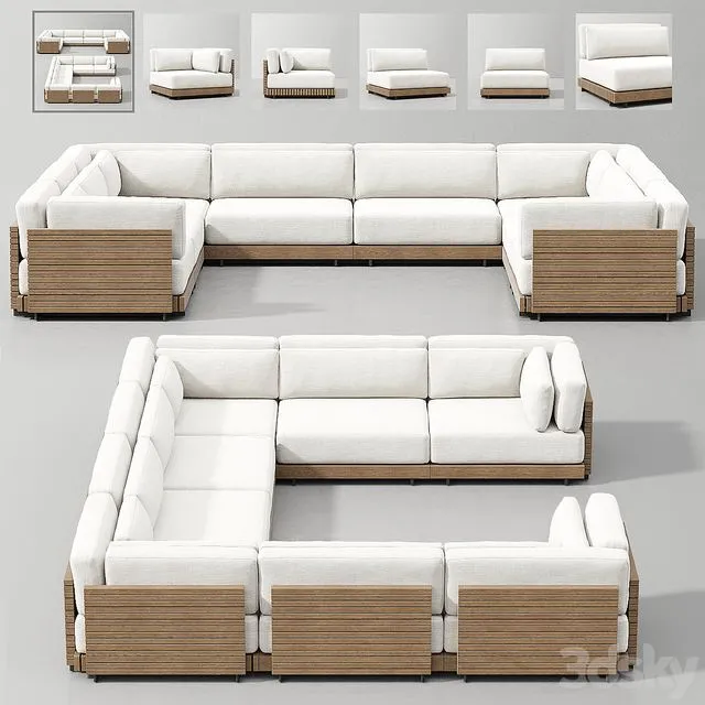 CAICOS MODULAR SOFA_11 3dsMax Model