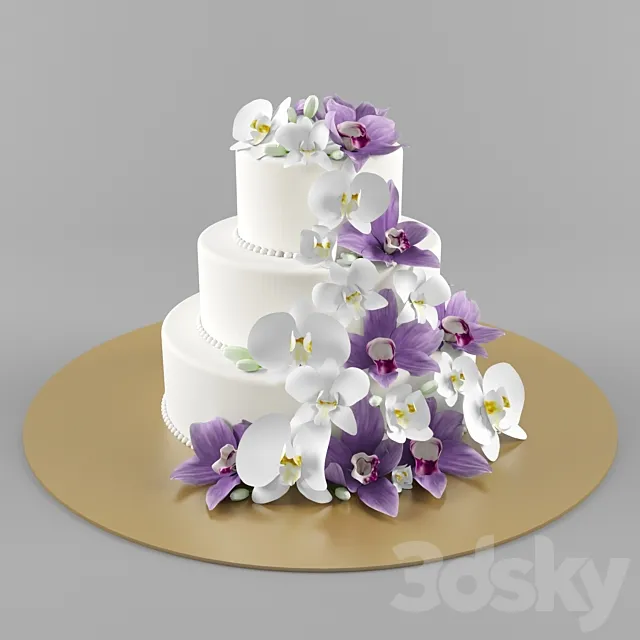 Cake of the mastic 3ds Max