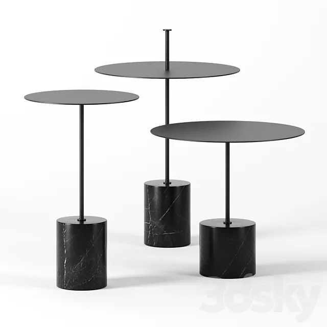 CALIBER side tables by Wendelbo 3ds Max