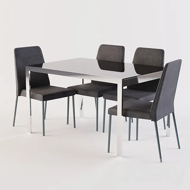 Calligaris chair CLUB. table KEY 3DSMax File