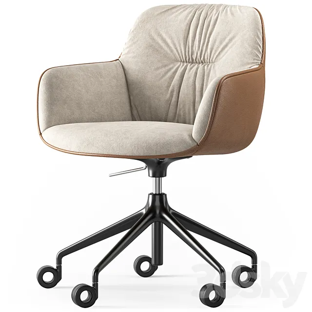 Calligaris Cocoon soft office chair 3DS Max Model