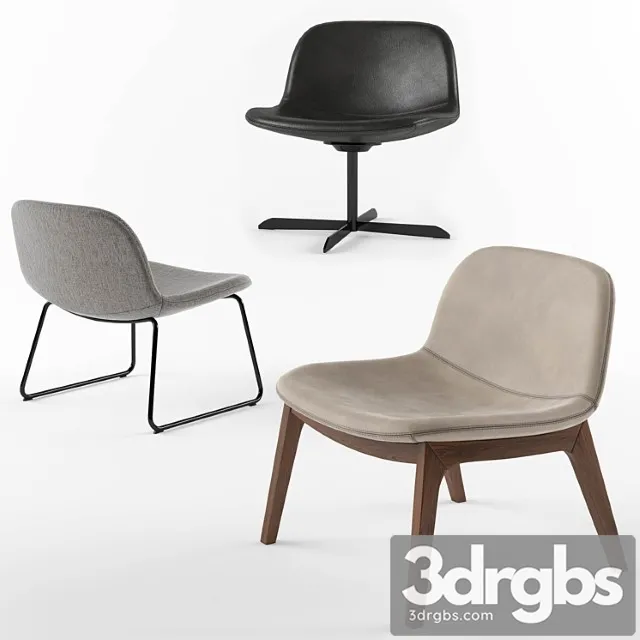 Calligaris college lounge chair 2 3dsmax Download