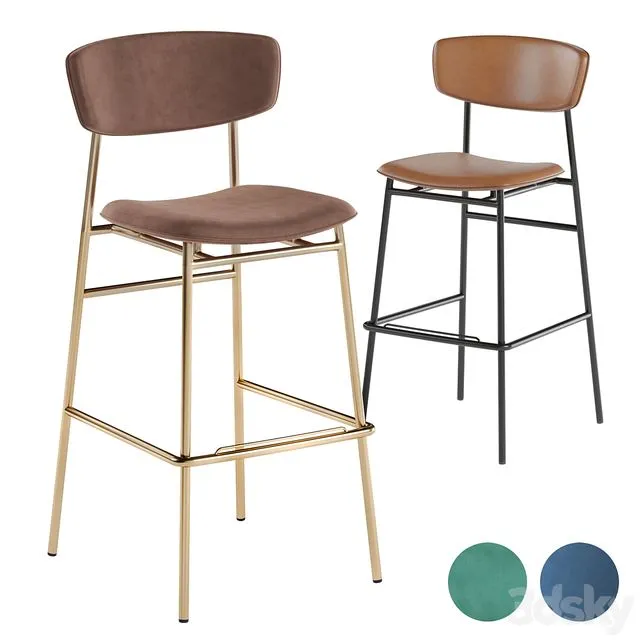 Calligaris Fifties barstool 3dsMax Model