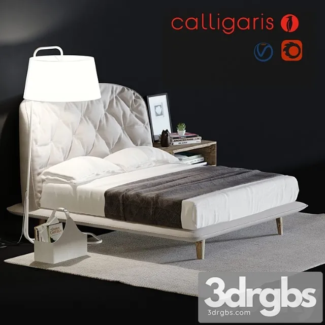 Calligaris hampton bed 2 3dsmax Download
