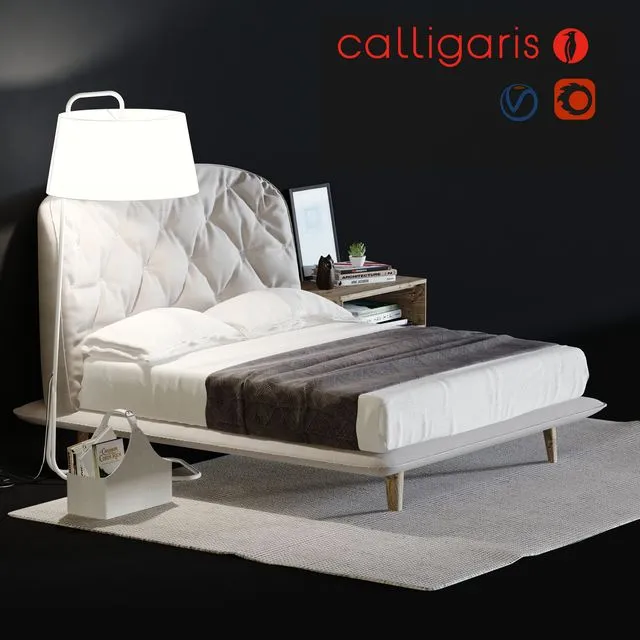 Calligaris Hampton bed 3dsMax Model