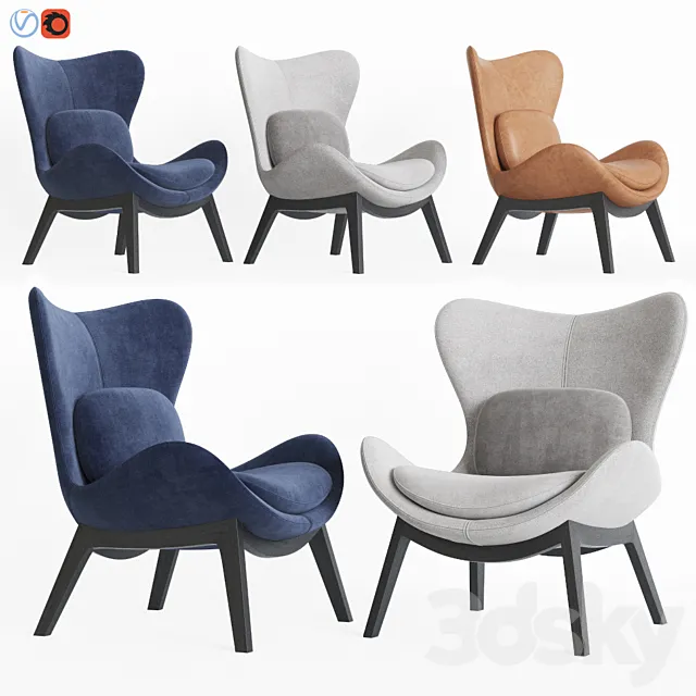 Calligaris lazy armchair 3DS Max Model