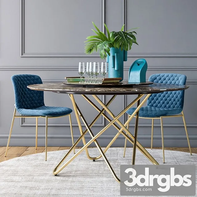 Calligaris love chair stellar table set