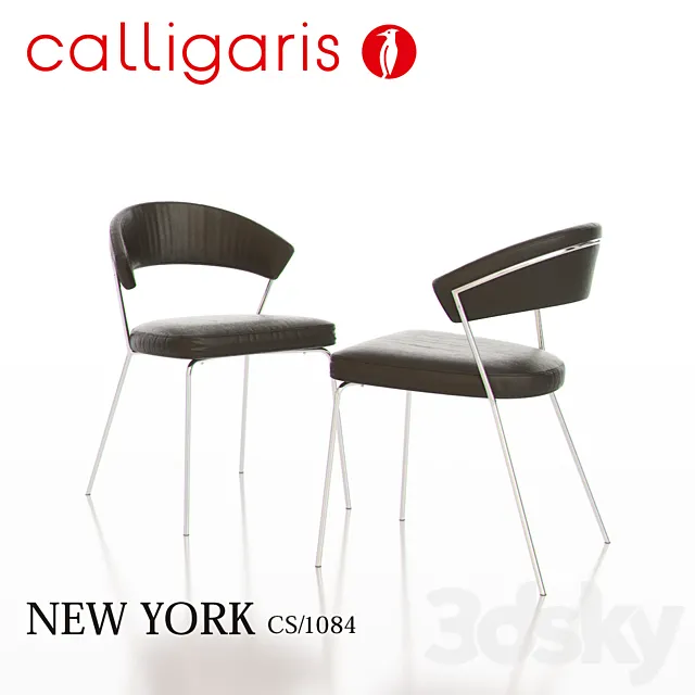 Calligaris NEW YORK Metal Chair CS1084 3ds Max