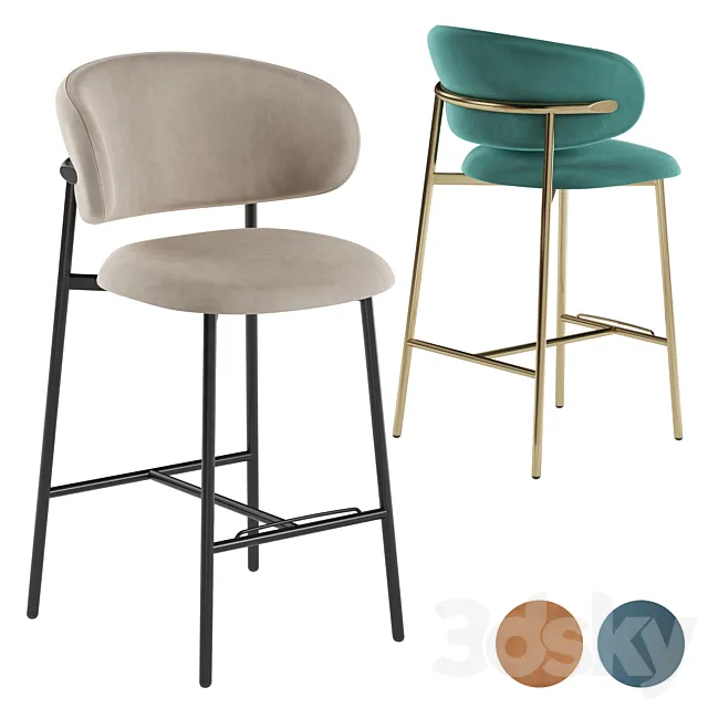 Calligaris Oleandro Barstool 3DS Max Model