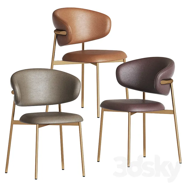 Calligaris Oleandro Dining Chair 3DS Max Model