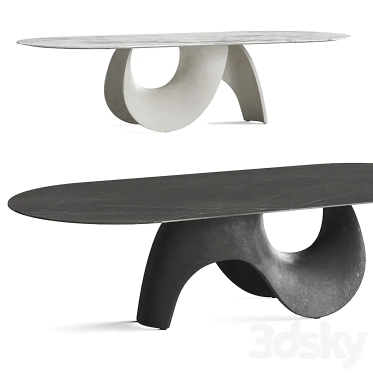Calligaris Seashell Dining Table 3DS Max