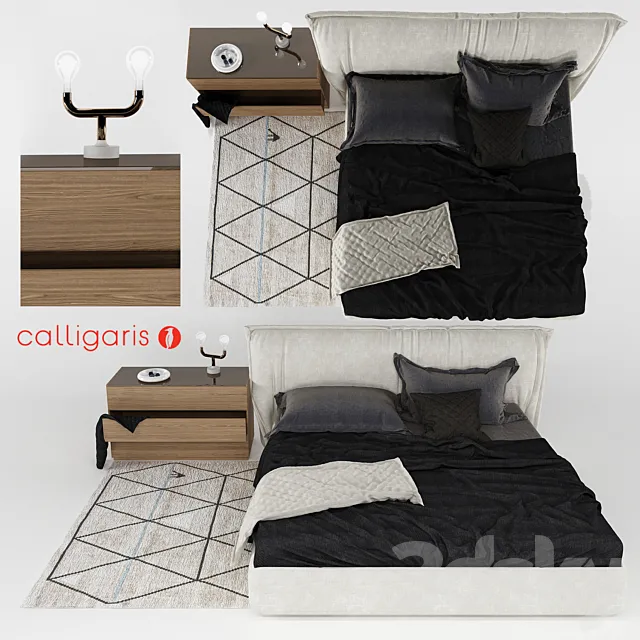 Calligaris set 3ds Max